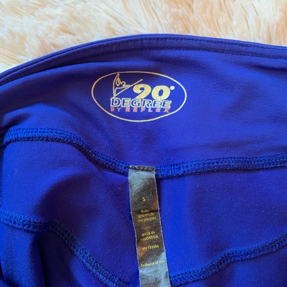 90 DEGREE by Reflex Blue Yoga Pants Small - Picture 6 of 6